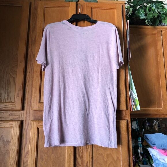 NWT MONROW Burn Out Oversized Crew Neck Tee Lavender - M - Picture 6 of 12